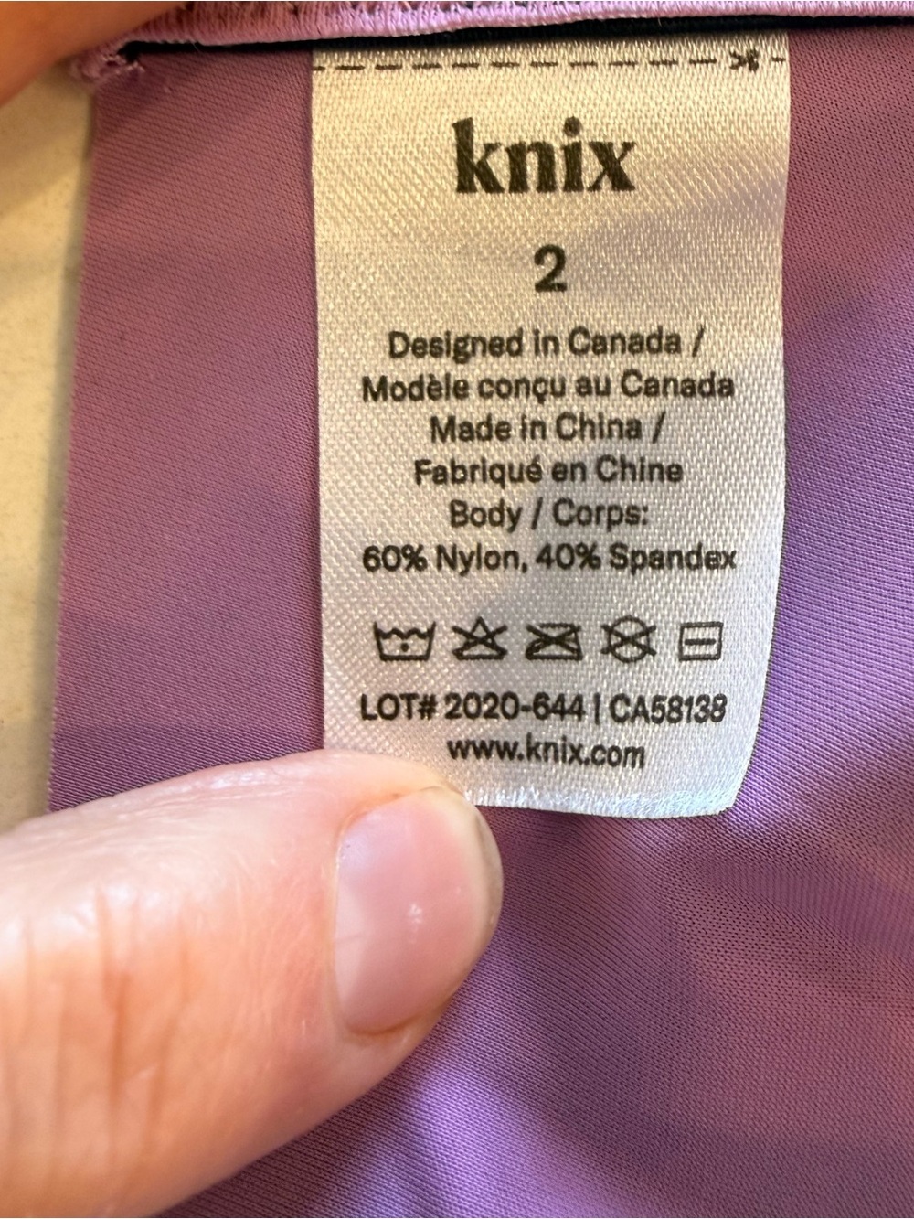 knix Lilac Seamless Briefs - Light Purple